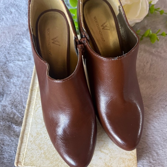 Elegant Brown Ankle Boots WORTHINGTON® - Picture 11 of 14